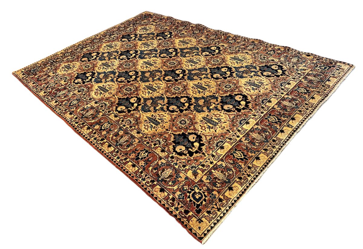 Hand-Knotted Tribal Persian Bakhtiar Rug