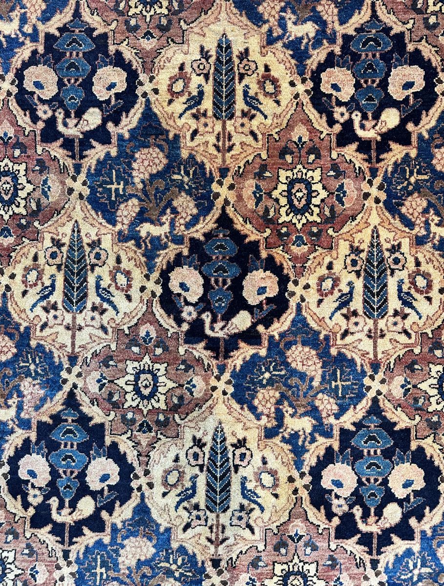 Hand-Knotted Tribal Persian Bakhtiar Rug