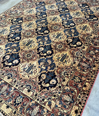 Hand-Knotted Tribal Persian Bakhtiar Rug