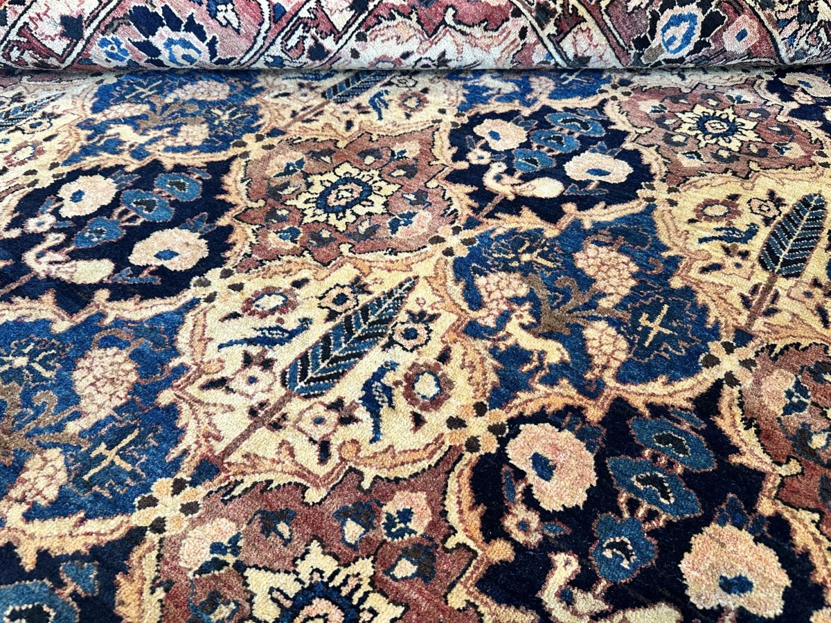 Hand-Knotted Tribal Persian Bakhtiar Rug