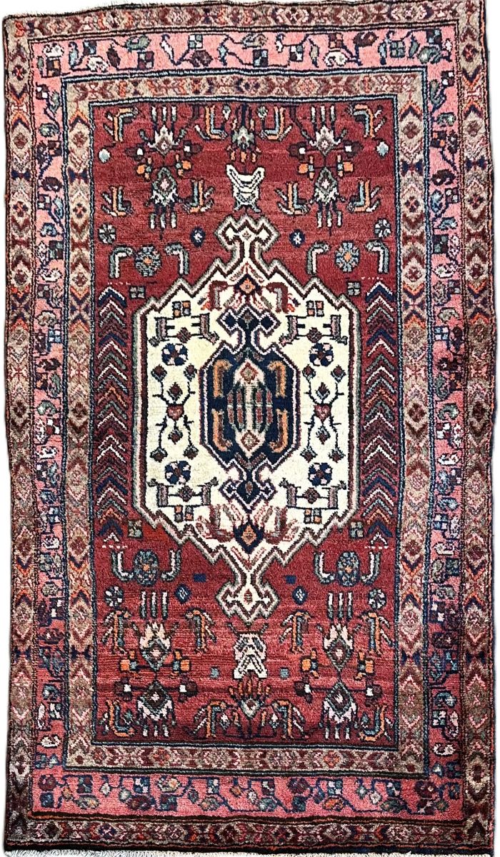 Hand-Knotted Tribal Persian Tajabad Rug