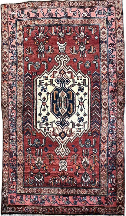 Hand-Knotted Tribal Persian Tajabad Rug