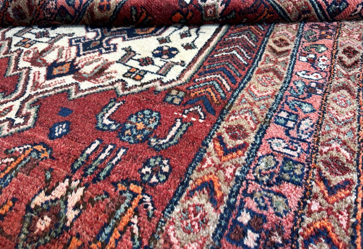 Hand-Knotted Tribal Persian Tajabad Rug
