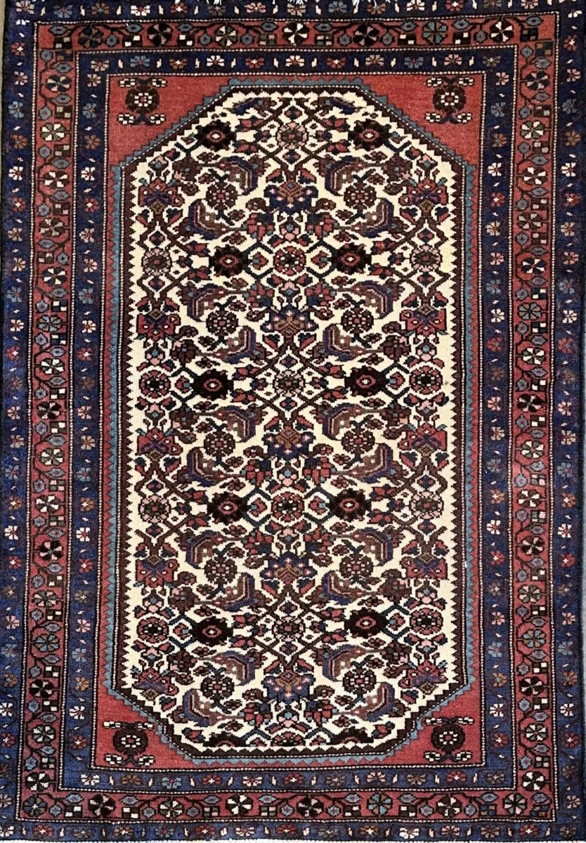 Hand-Knotted Tribal Persian Enjelas Rug
