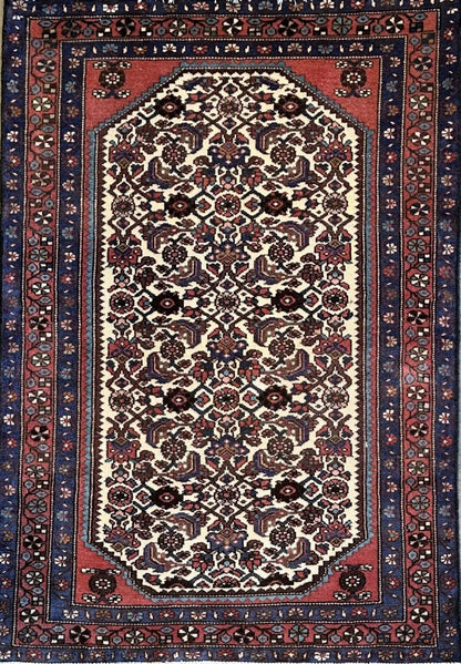 Hand-Knotted Tribal Persian Enjelas Rug