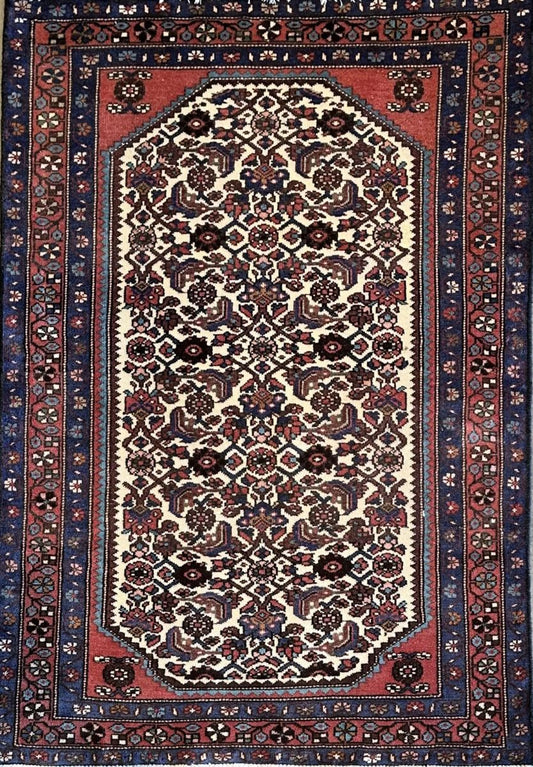 Hand-Knotted Tribal Persian Enjelas Rug