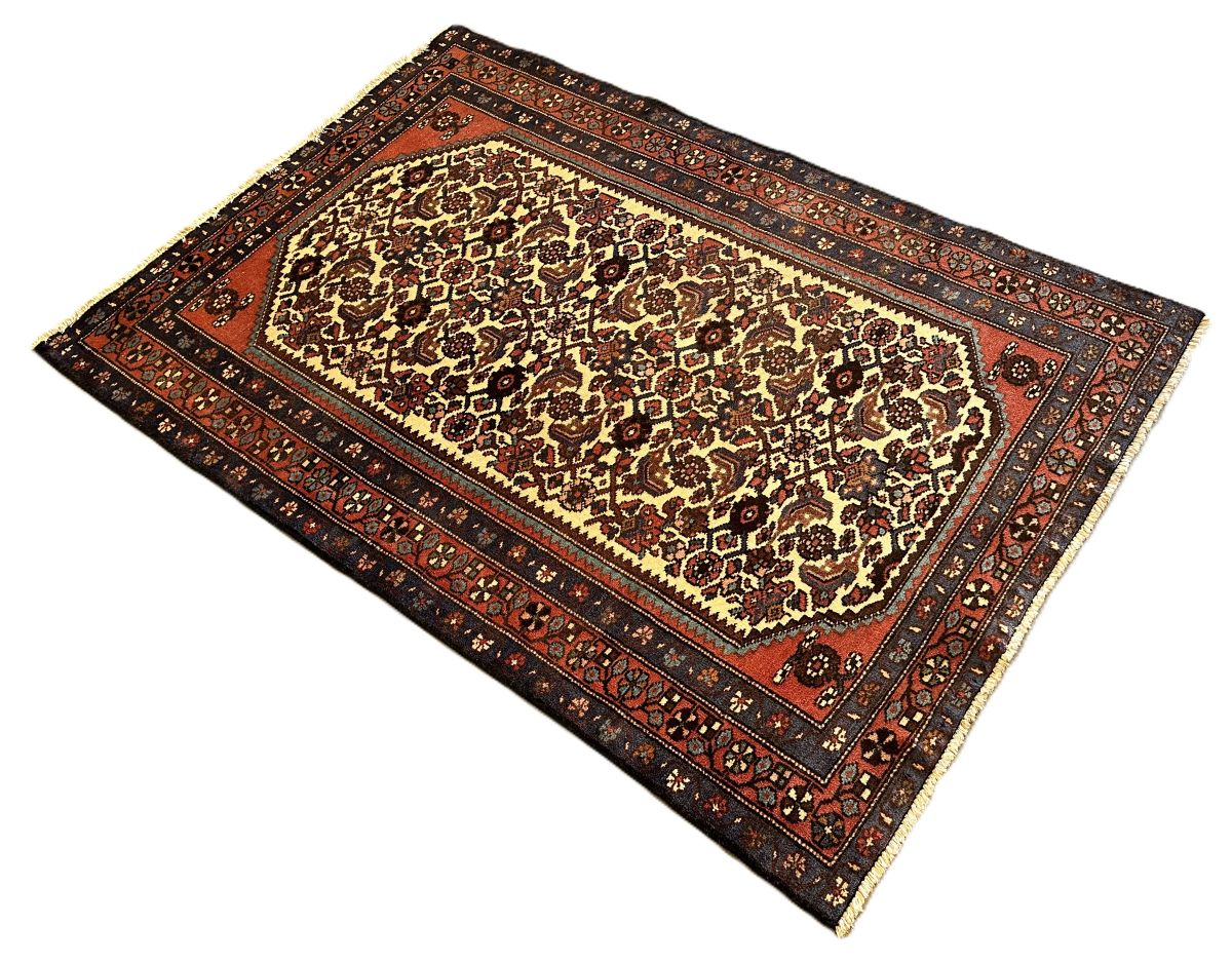 Hand-Knotted Tribal Persian Enjelas Rug