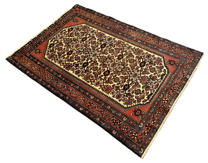 Hand-Knotted Tribal Persian Enjelas Rug