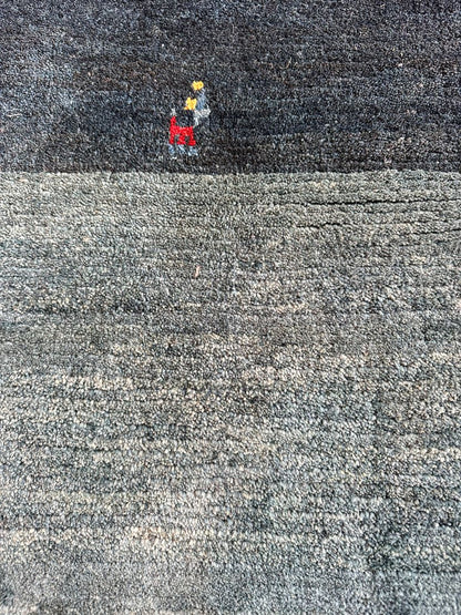 Hand-Knotted Tribal Persian Gabbeh Rug