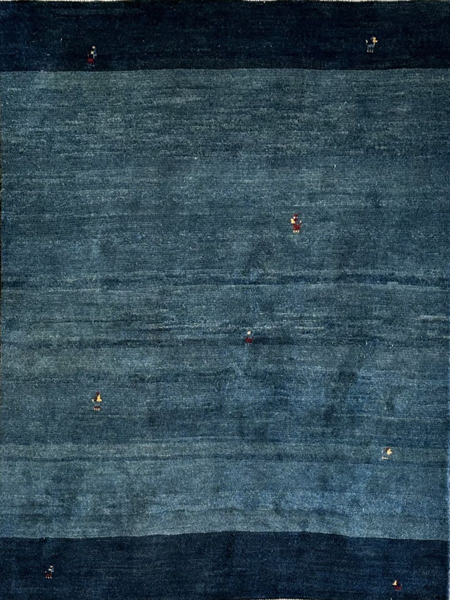 Hand-Knotted Tribal Persian Gabbeh Rug