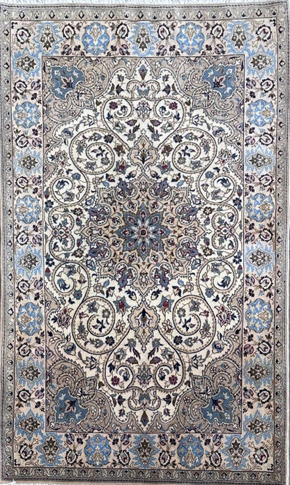Fine Hand-Knotted Persian Naien Carpet