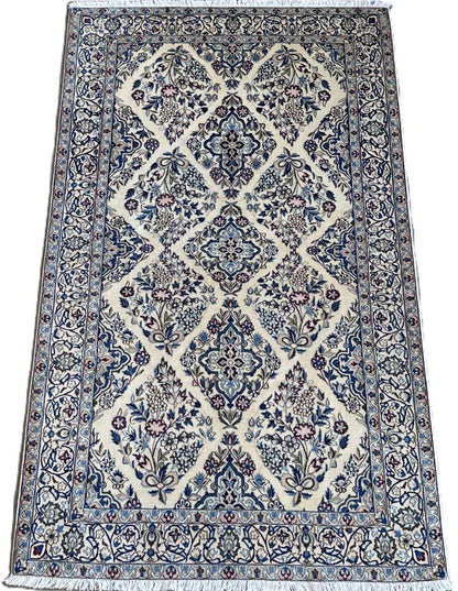 Fine Hand-Knotted Persian Naien Carpet