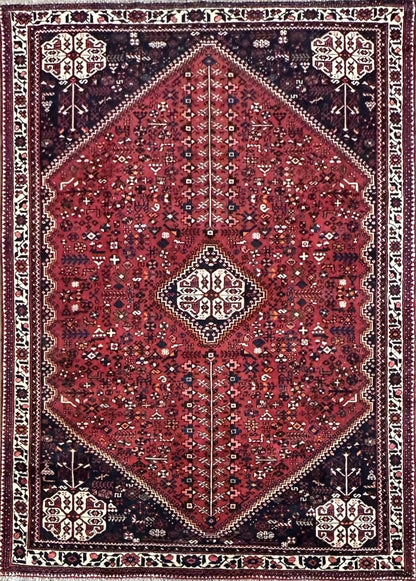 Hand-Knotted Tribal Persian Qashqaie Rug