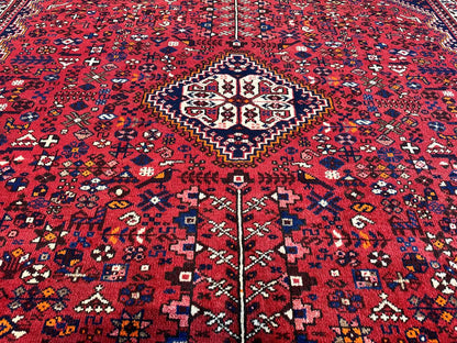 Hand-Knotted Tribal Persian Qashqaie Rug