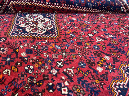 Hand-Knotted Tribal Persian Qashqaie Rug