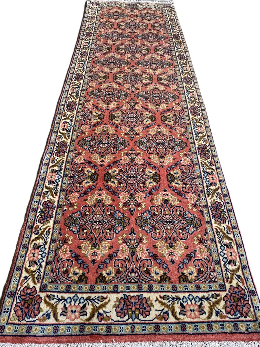 Fine Hand-Knotted Tribal Persian Bidjar Hall Runner