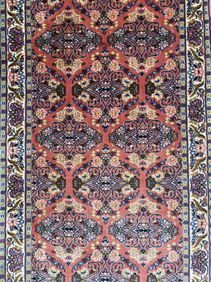 Superfine Hand-Knotted Persian Bidjar Hall Runner