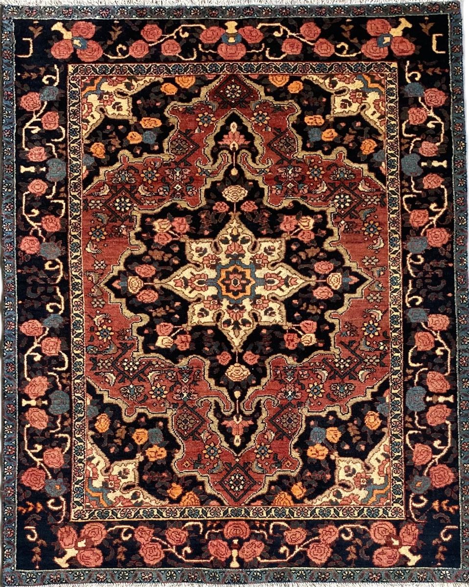 Circa 1930s Hand-Knotted Persian Farahan Rug