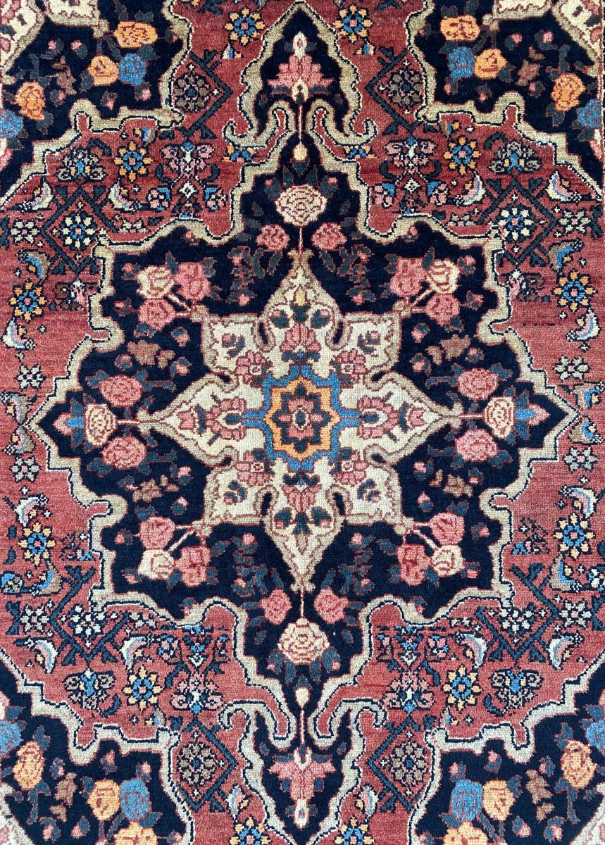 Circa 1930s Hand-Knotted Persian Farahan Rug