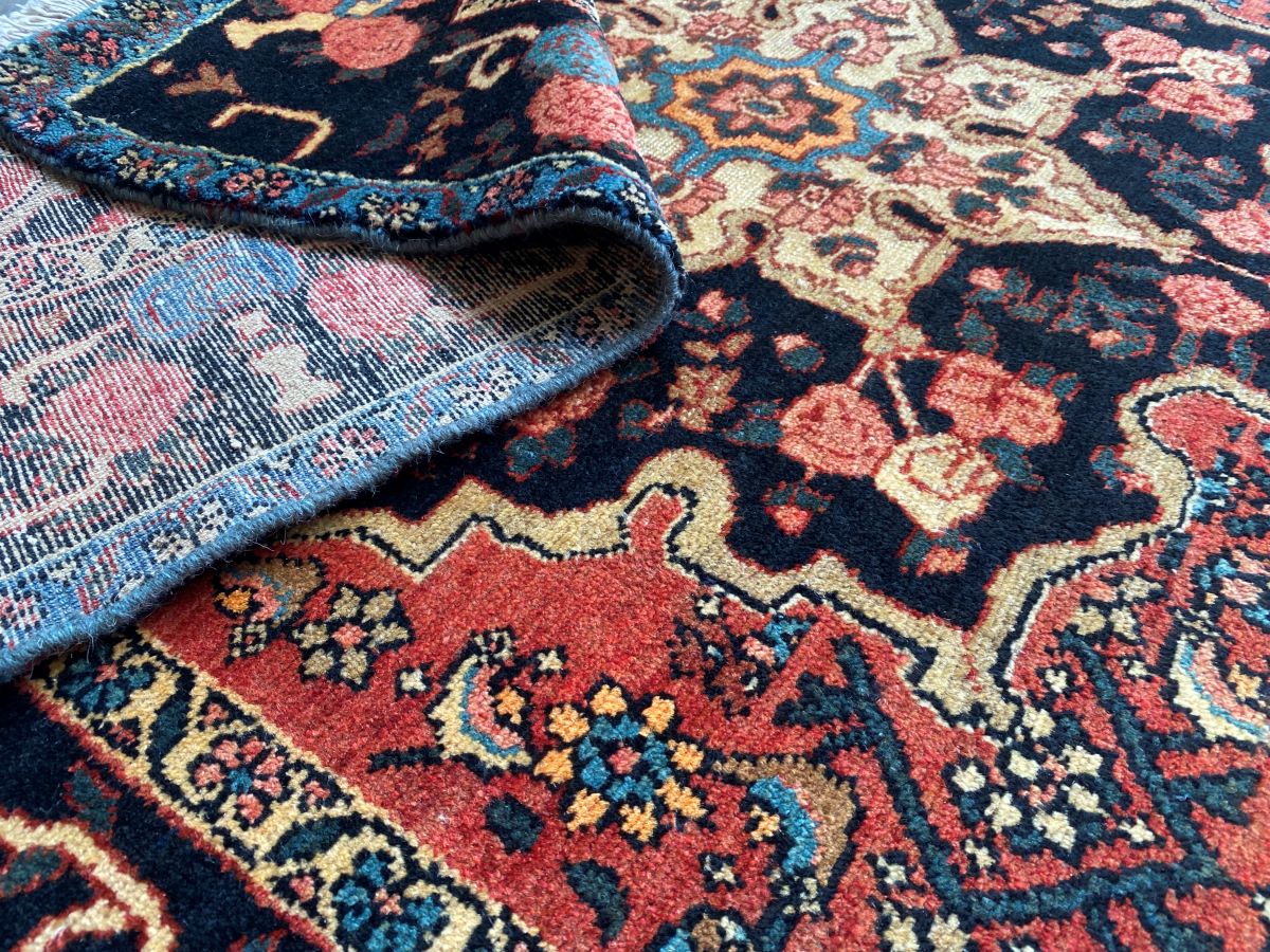 Circa 1930s Hand-Knotted Persian Farahan Rug