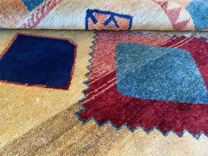 Hand-Woven Tribal Persian Gabbeh Rug