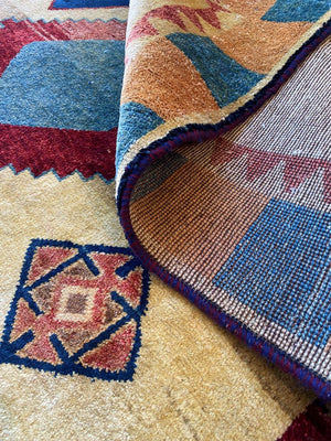 Hand-Woven Tribal Persian Gabbeh Rug