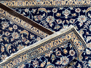 Fine Hand-Knotted Persian Naien Hall Runner