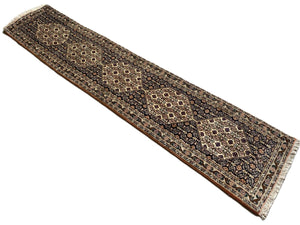 Hand-Knotted Persian Bidjar Hall Runner