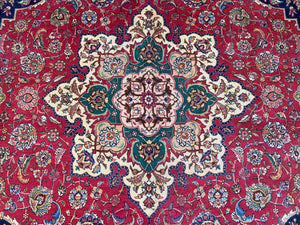 Circa 1970s Hand-Knotted Persian Tabriz Carpet