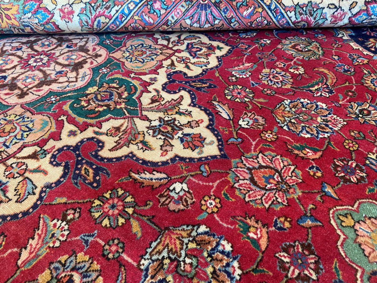 Circa 1970s Hand-Knotted Persian Tabriz Carpet