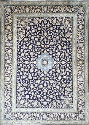 Superfine Hand-knotted Royal Persian Kashan Carpet