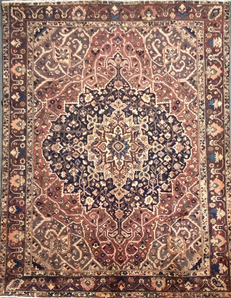 Hand-Knotted Tribal Persian Bakhtiar Carpet