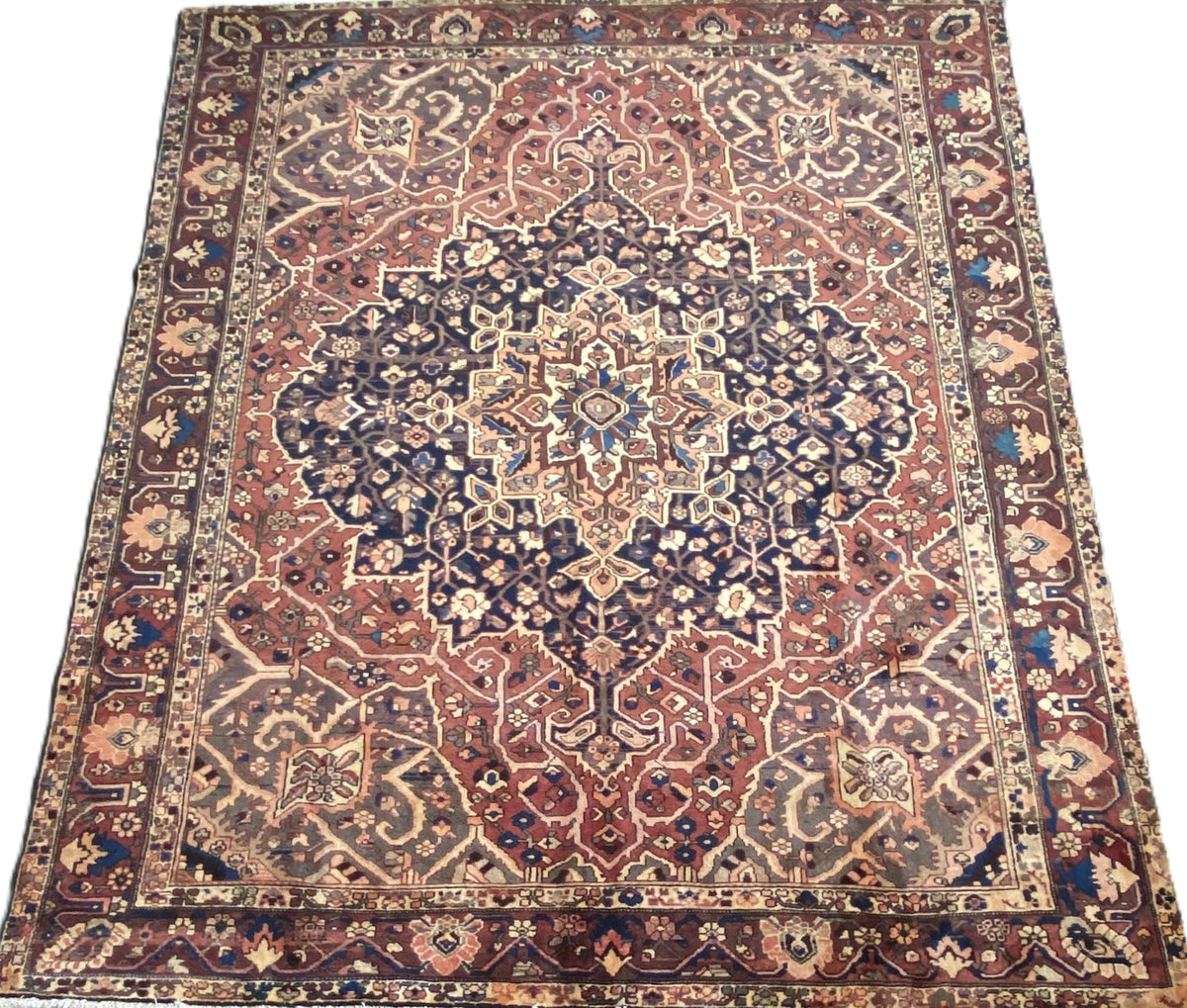 Hand-Knotted Tribal Persian Bakhtiar Carpet