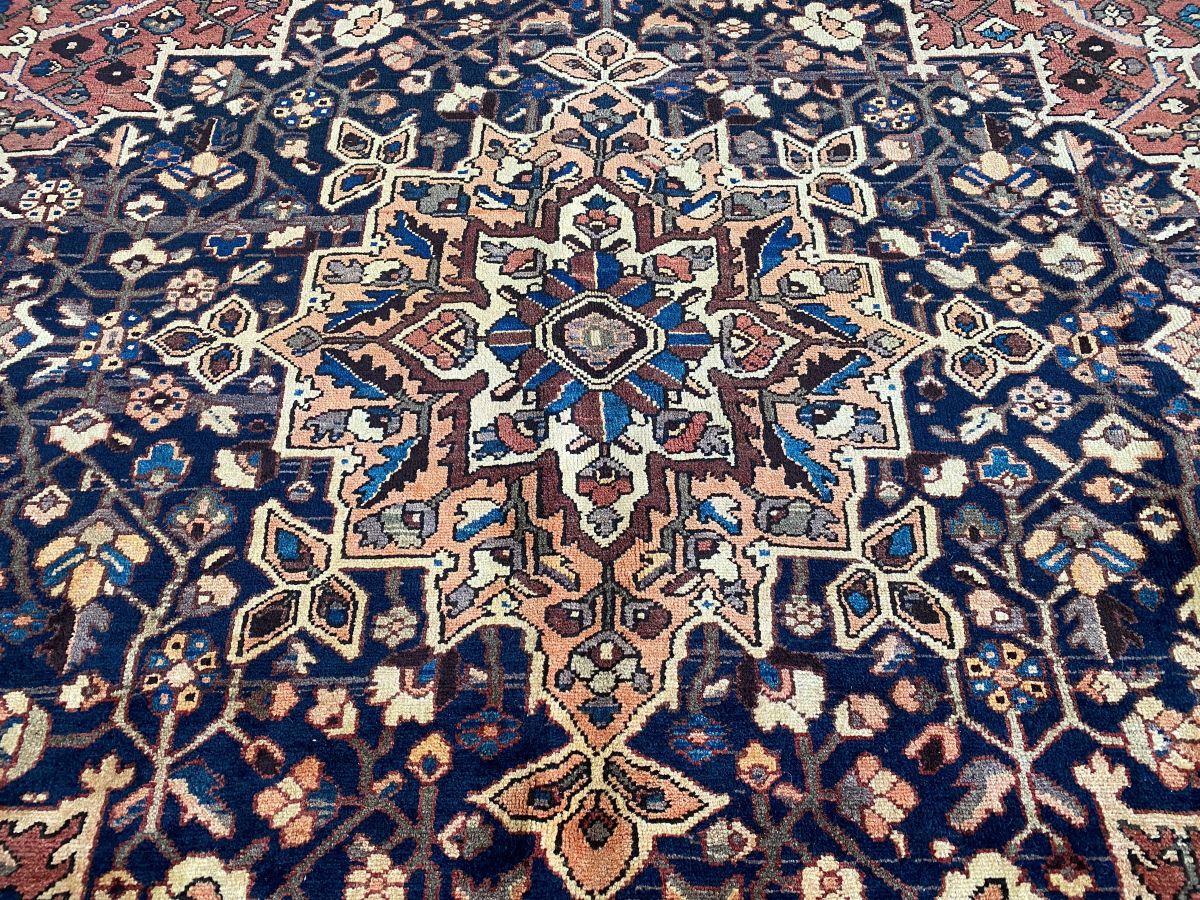 Hand-Knotted Tribal Persian Bakhtiar Carpet