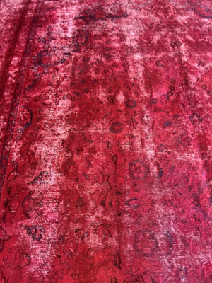 Handmade Vintage Over-dyed Persian Tabriz