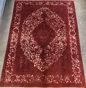 Handmade Vintage Over-dyed Persian Tabriz