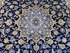 Fine Hand-Knotted Persian Kashmar Carpet