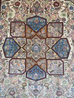 Rare Hand-Knotted Persian Bidjar Carpet