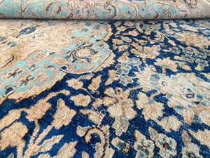 Hand-Knotted Vintage Over-dyed Persian Kerman