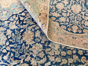 Hand-Knotted Vintage Over-dyed Persian Kerman