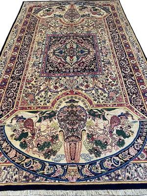 Rare Hand-Knotted Persian Bakhtiar Carpet