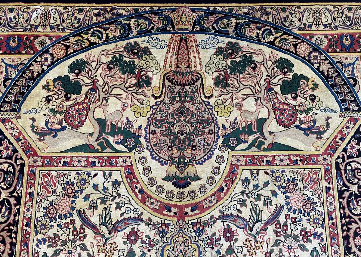 Rare Hand-Knotted Persian Bakhtiar Carpet