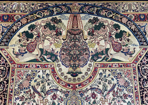 Rare Hand-Knotted Persian Bakhtiar Carpet