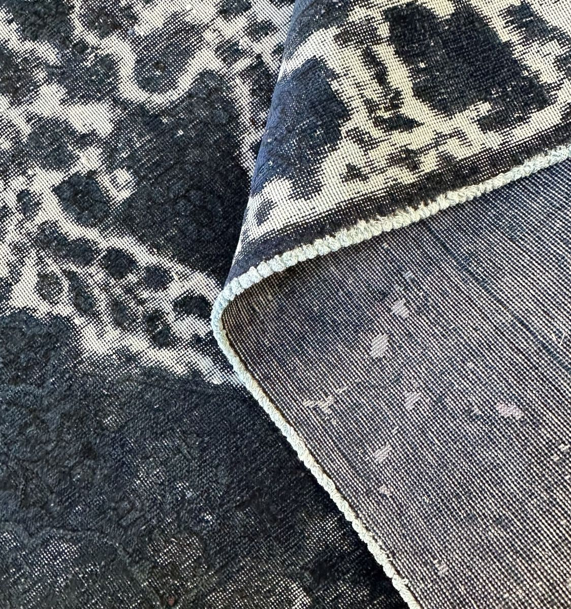 Handmade Vintage Over-dyed Persian Tabriz