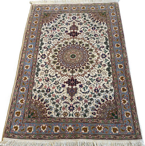 Superfine Hand-Knotted Persian Tabriz Carpet