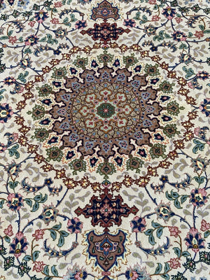 Superfine Hand-Knotted Persian Tabriz Carpet