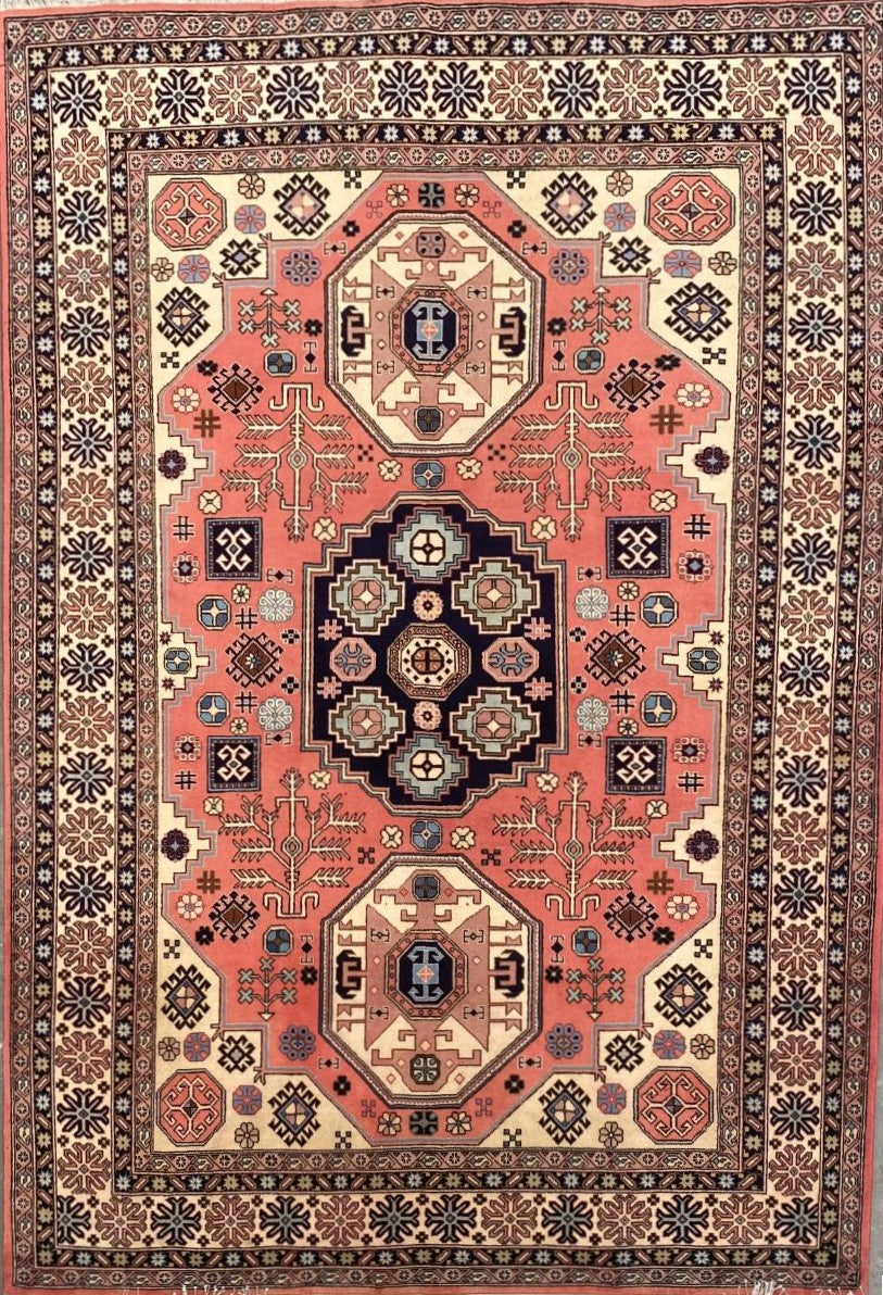 Rare Hand-Knotted Persian Meshgin Carpet