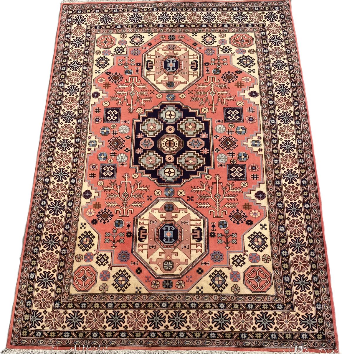 Rare Hand-Knotted Persian Meshgin Carpet