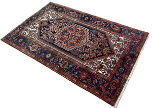 Hand-Knotted Circa 1950's Persian Bidjar Rug