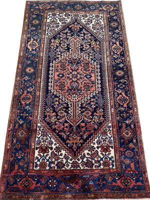 Hand-Knotted Circa 1950's Persian Bidjar Rug